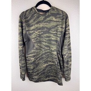 Athletic Camo Long Sleeve Athletic Shirt Compression Base‎ Layer Shirt Size S